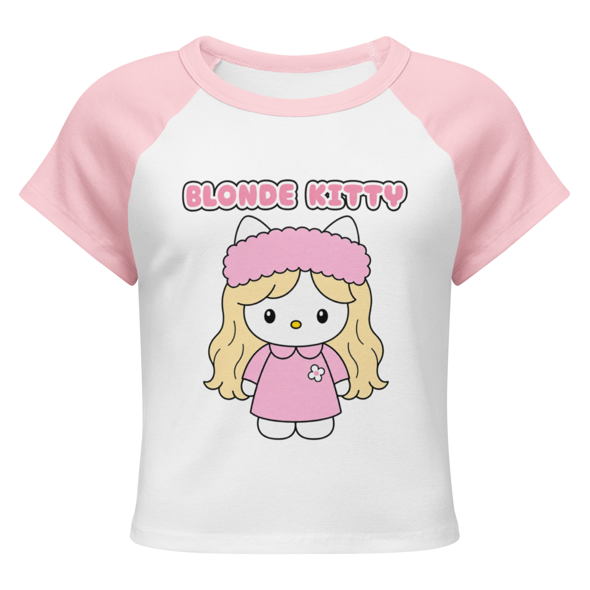 Blonde Kitty Raglan